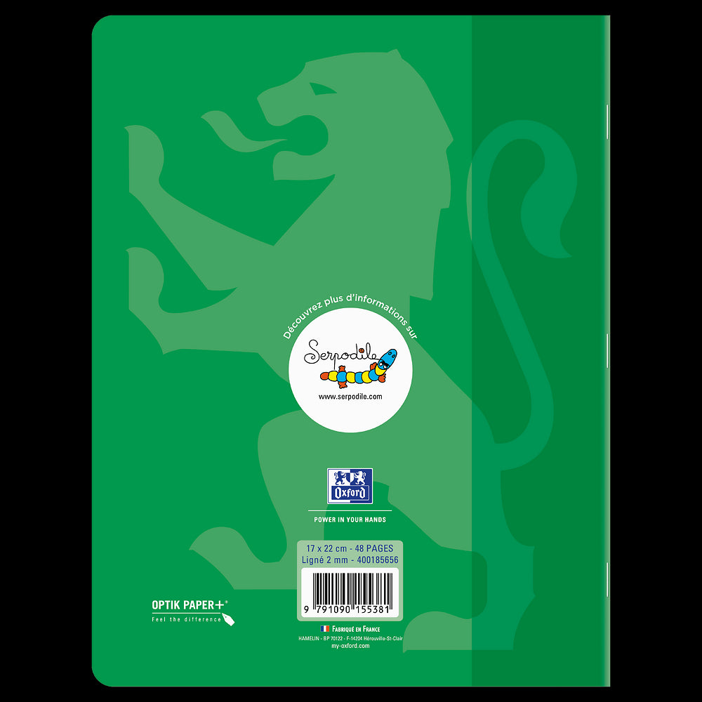Cahier DYS ligné 2mm # 17x22 - 48 pages - niveau 4