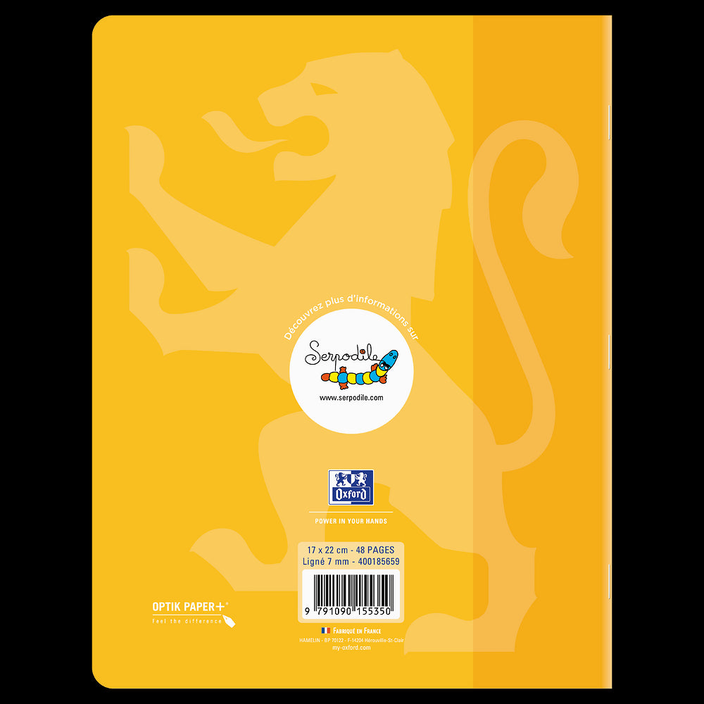 Cahier DYS ligné 7mm # 17x22 - 48 pages - niveau 1