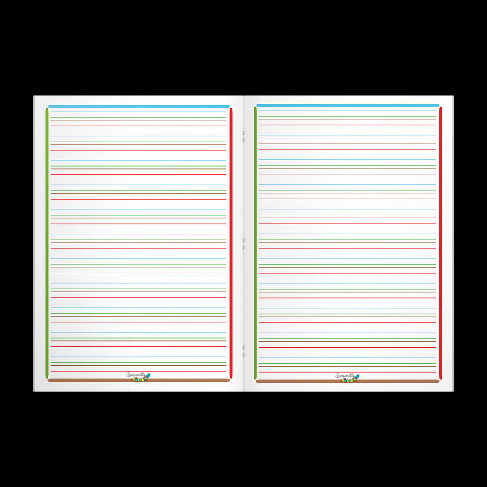 Cahier DYS ligné 3mm # 21x29,7 - 48 pages - niveau 3