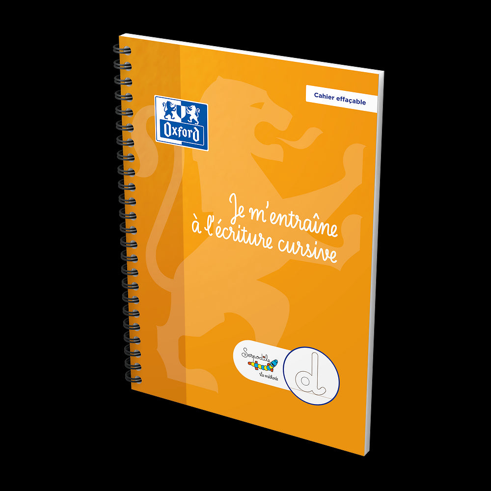 Je m'entraine à l'écriture cursive # Format A5 - Effaçable