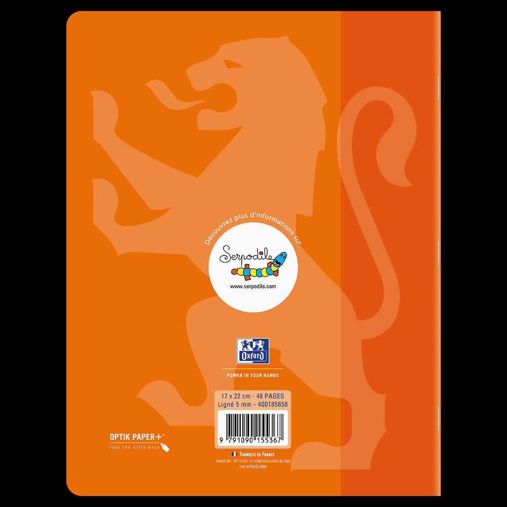 Cahier DYS ligné 5mm # 17x22 - 48 pages - niveau 2