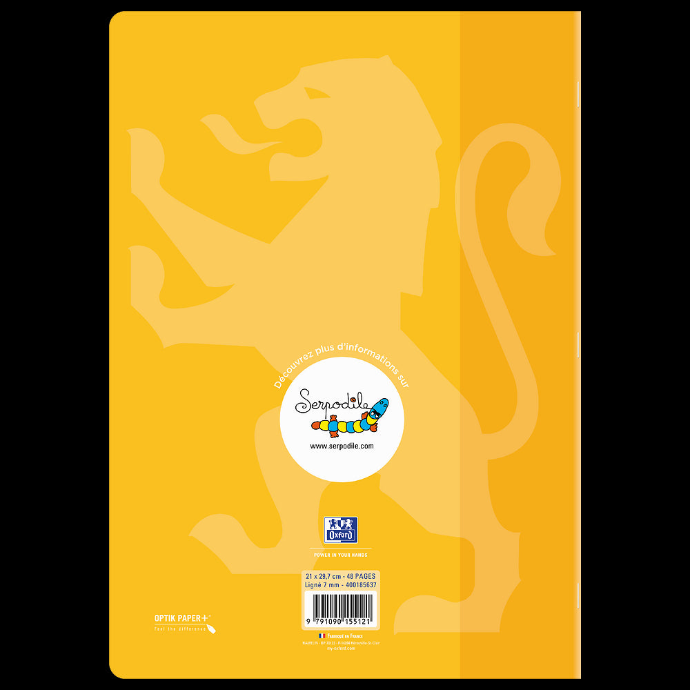 Cahier DYS ligné 7mm # 21x29,7 - 48 pages - niveau 1