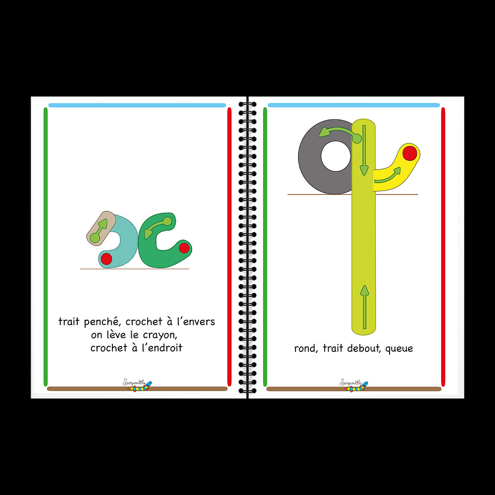 J'apprends l'écriture cursive # Format A5 - Effaçable
