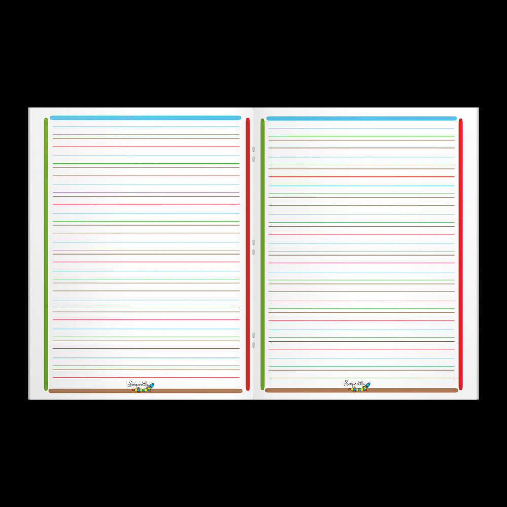 Cahier DYS ligné 3mm # 17x22 - 48 pages - niveau 3