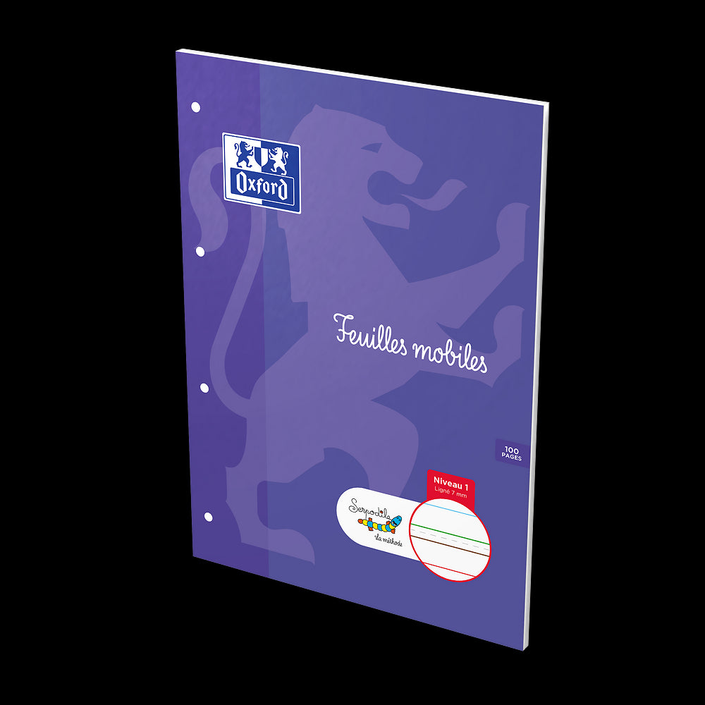 Bloc de feuilles DYS ligné  7mm # A4 - 100 pages - niveau 1