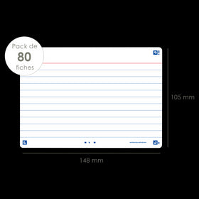 Flashcards FLASH 2.0 OXFORD # 80 cartes 10,5 x 14,8 cm - ligné