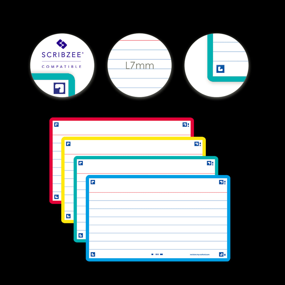 Flashcards FLASH 2.0 OXFORD # 80 cartes 7,5 x 12,5 cm  - ligné