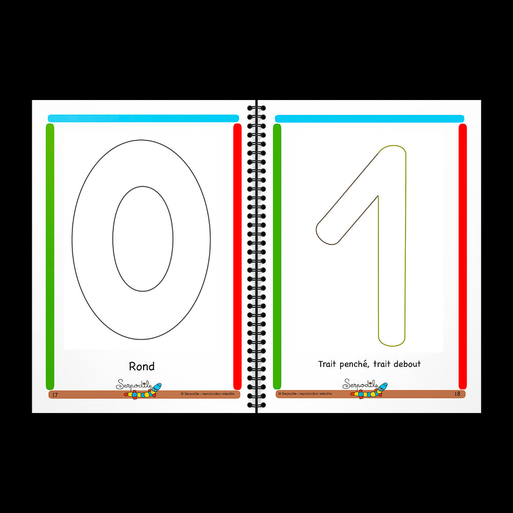 J'apprends à écrire les chiffres 2en1 # Format A5 - Effaçable