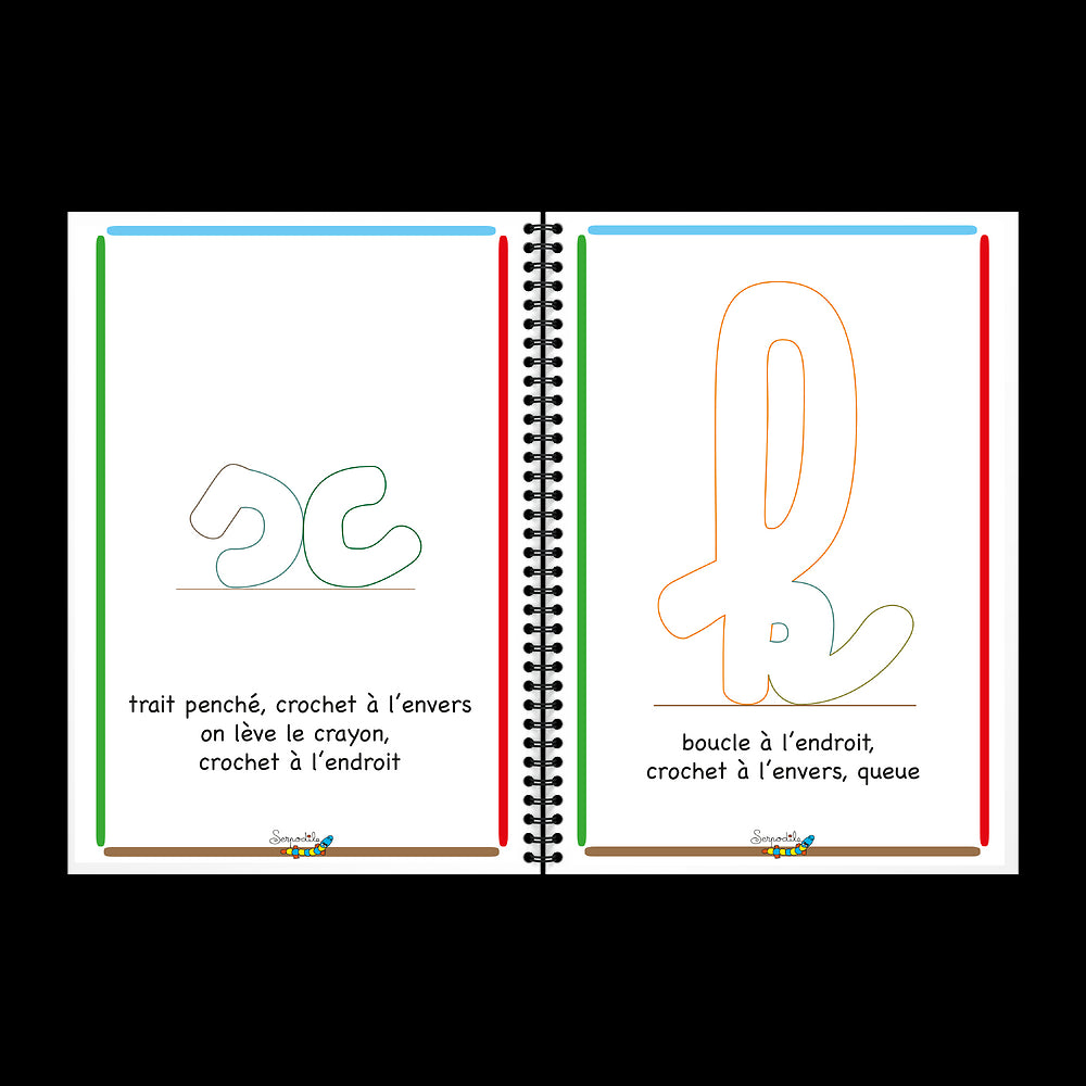 J'apprends l'écriture cursive # Format A5 - Effaçable