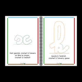 J'apprends l'écriture cursive # Format A5 - Effaçable