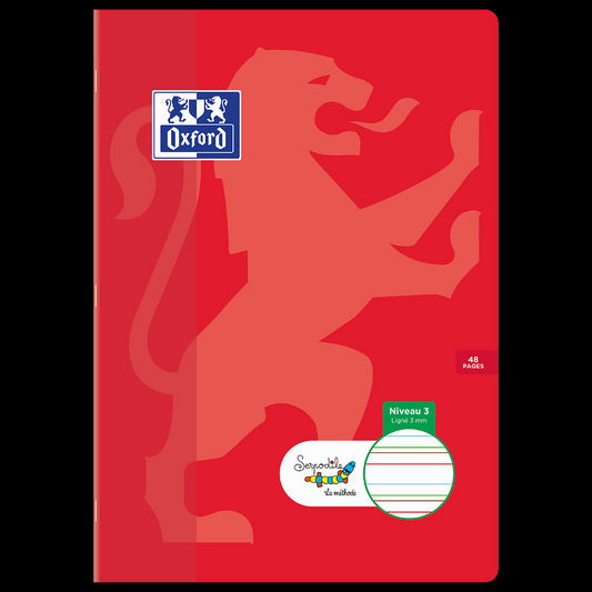 Cahier DYS ligné 3mm # 21x29,7 - 48 pages - niveau 3